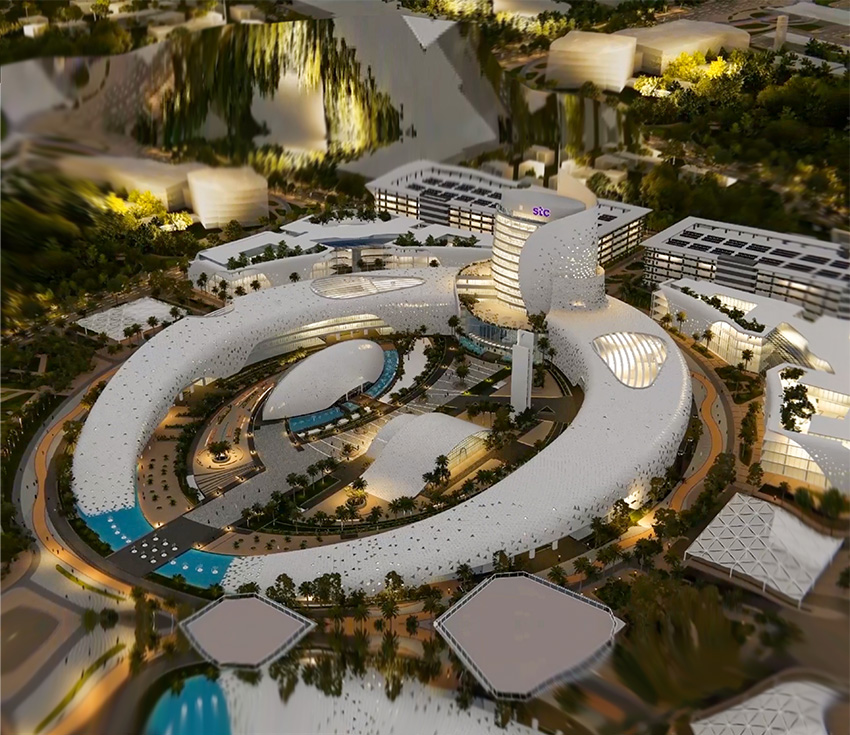 STC Building Headquarters Tower, Mosque, and Museum